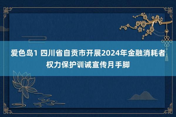 爱色岛1 四川省自贡市开展2024年金融消耗者权力保护训诫宣传月手脚