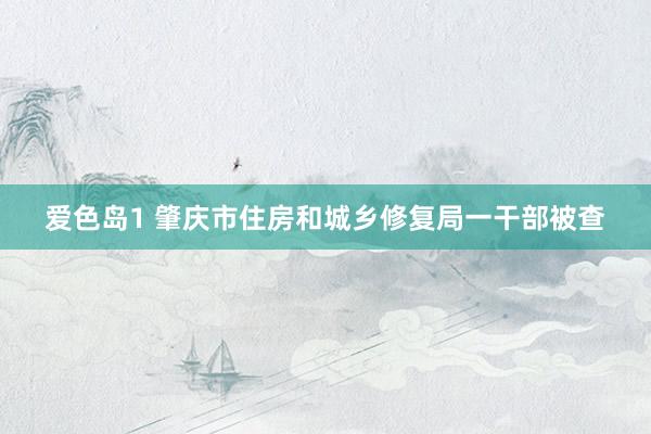 爱色岛1 肇庆市住房和城乡修复局一干部被查