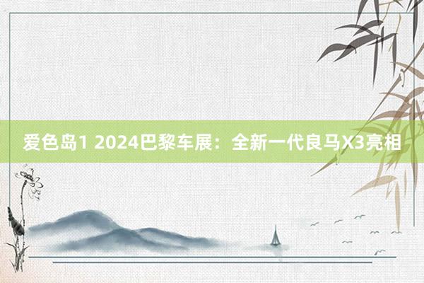 爱色岛1 2024巴黎车展：全新一代良马X3亮相