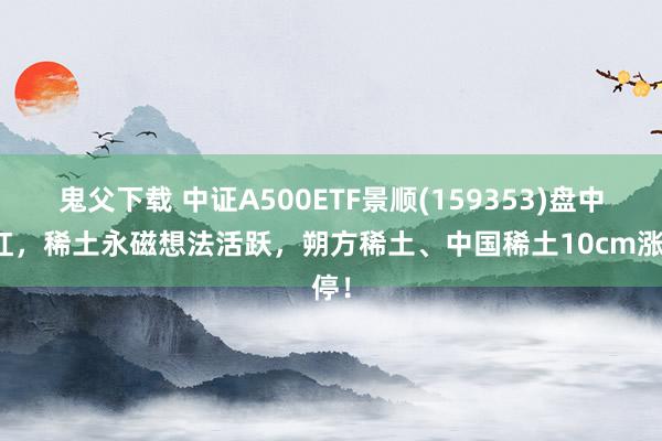 鬼父下载 中证A500ETF景顺(159353)盘中翻红，稀土永磁想法活跃，朔方稀土、中国稀土10cm涨停！