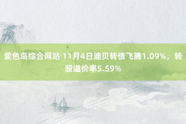 爱色岛综合网站 11月4日迪贝转债飞腾1.09%，转股溢价率5.59%