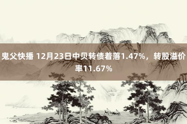 鬼父快播 12月23日中贝转债着落1.47%，转股溢价率11.67%