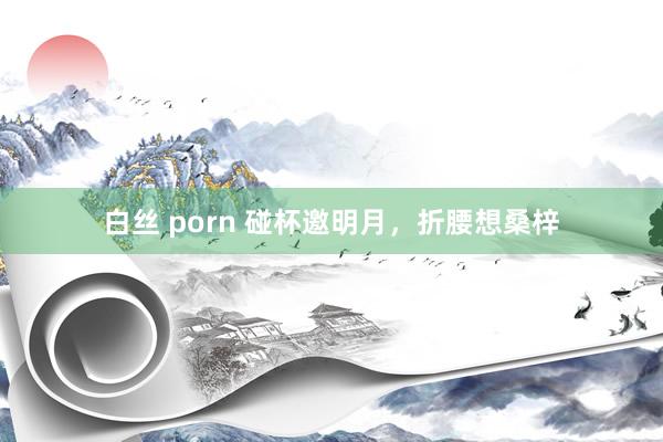 白丝 porn 碰杯邀明月，折腰想桑梓