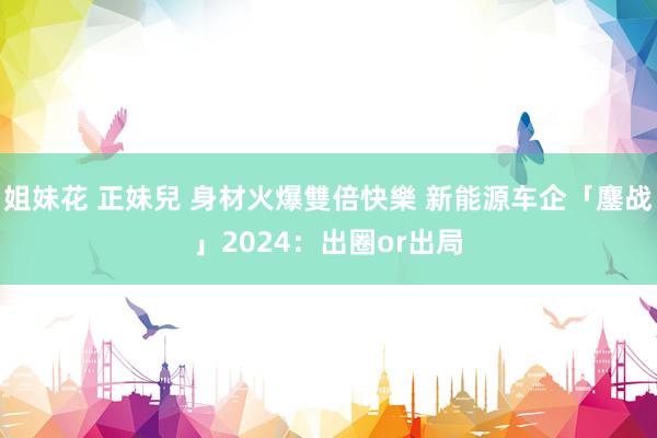 姐妹花 正妹兒 身材火爆雙倍快樂 新能源车企「鏖战」2024：出圈or出局